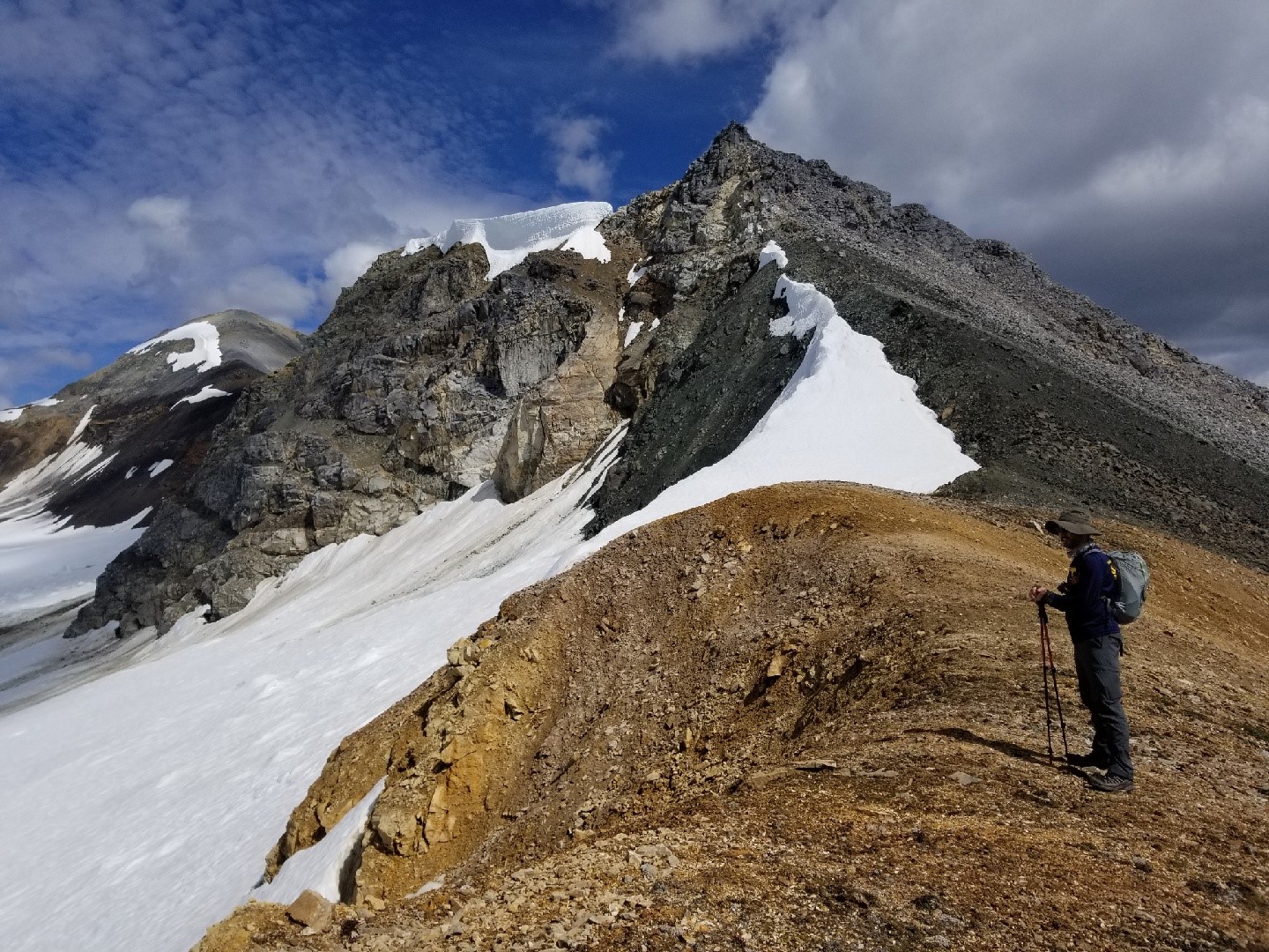 Hiking high in the Nadahini Range, British Columbia